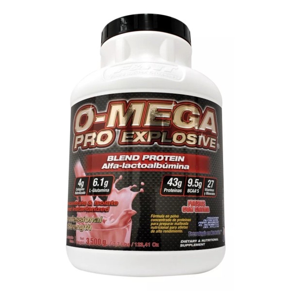 F&NT FOOD & NUTRITION TECHNOLOGIES PROFESSIONAL GOLD LINE Omega Pro Explosive 3,500 Gr Blend Protein Whey Protein Gca