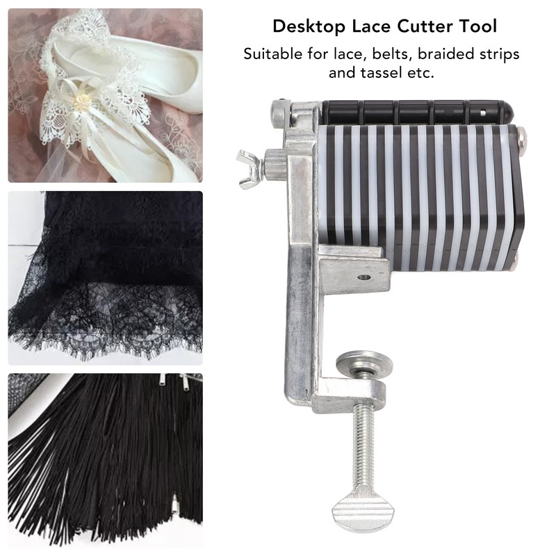 Leather Table Top Lace Cutter Manual Feed Leather Desk Lace