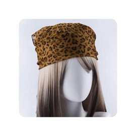 Leopard Print Head Scarf for Women Silky Satin Lightweight Hair Scarf Headscarf Headband for Women's Leopard Print Head Wrap Hair Bandana Scarf