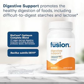 Bariatric Fusion- “Apoyo Digestivo: Enzimas Digestivas con Probióticos | Suplemento Vegano | Probióticos para Digestivos