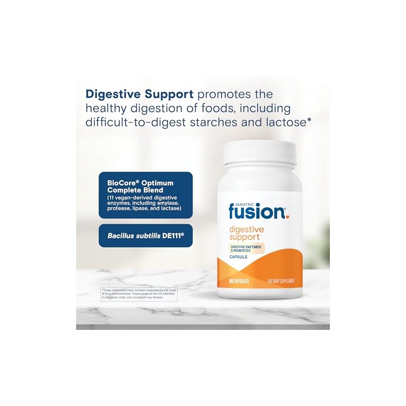 Bariatric Fusion- “Apoyo Digestivo: Enzimas Digestivas con Probióticos | Suplemento