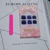 Yienate False Nail for Toes Chic Exquisite Bling Bride Royal
