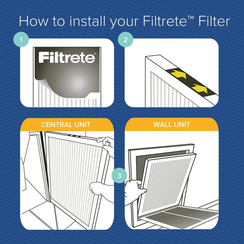 Filtrete 16x25x1 Air Filter, MPR 600, MERV 7, Clean Living