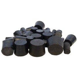 GSC International RS-SOLID-A Stoppers Rubber, Assorted Solid, 1 lb., Pack of 30