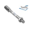 Toolty Professional Mixing Paddle Extension - M14 Thread - Galvanised