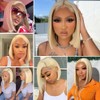 10 Zoll 613 Blonde Short Bob Wig Echthaar, gerade Lace