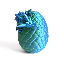 Flavery Dragon Egg - Small Surprise Egg with 8” Pearly Sheen Dragon Inside, 3D Printed Gift, Articulated Dragon Toy for Birthday, Home Decor (8” Green+Blue Dragon)