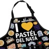 MYSOMY Lisboa Portugal Kitchen Apron Pastel De Nata Gifts Lisboa