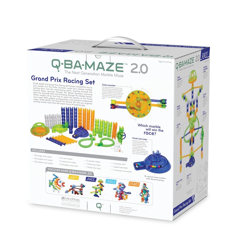 MindWare Q-BA-Maze 2.0 Grand Prix Racing Set