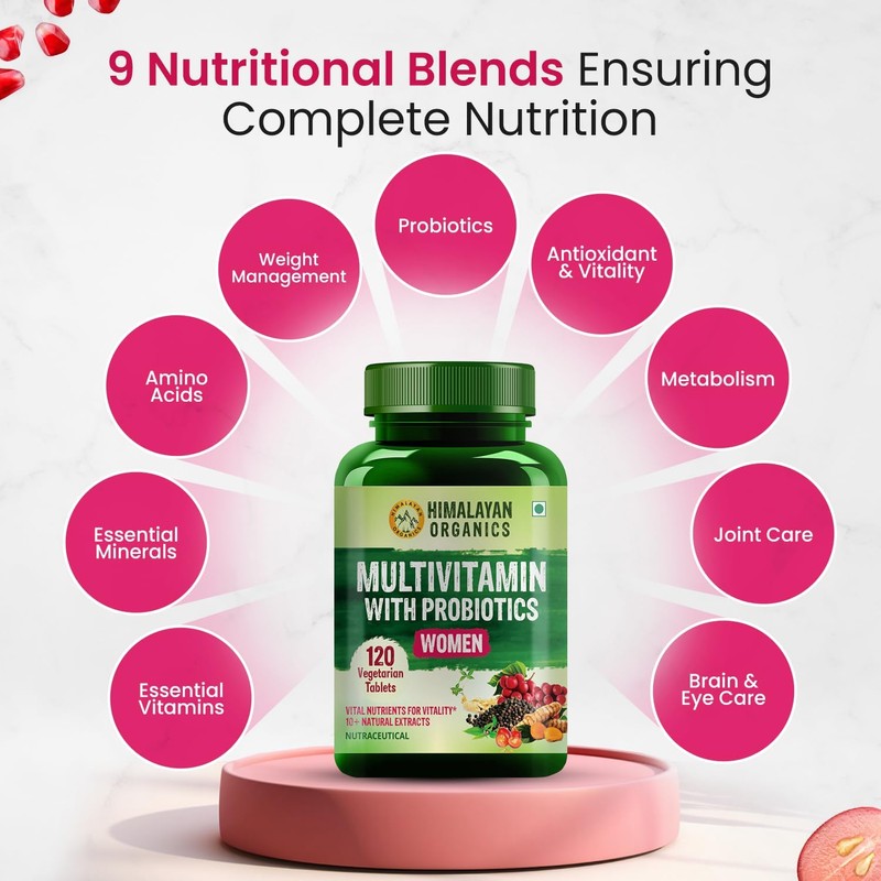  Generic Multivitamin with Probiotics Supplement for Women with 60+