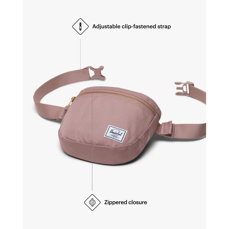 Herschel Unisex Settlement Hip Pack Belt Bag, Ash Rose