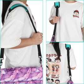 YOUSHARES Laptop Shoulder Strap - Adjustable Thick Bag Strap with Soft Shoulder Pad and Swivel Hooks for Briefcase Notebook (Green)