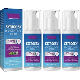 Crema de Estrógeno para la Menopausia, Crema de Enfermería para Reducir Fluctuaciones Emocionales, Fatiga y Bochornos del Climaterio Femenino, Alivio y Balance del Climaterio (3PCS)