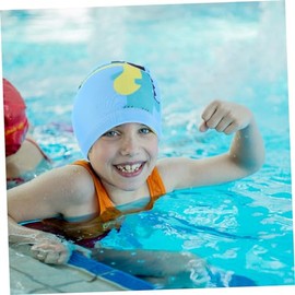 2 Piezas Gorro De Baño para Gorro De Baño para Bebé Tela Adulto Nadar Gorras De Natación Tapa De Natación por Diversión Poliéster