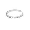 SUGARKITTEN LONDON Sterling Silver Greek Letter Love Forever Open Band