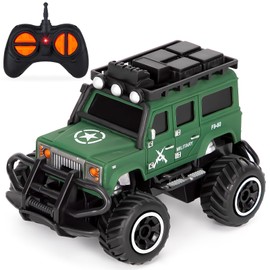 Highttoy Toy from 2 3 4 Years Boys Girls Remote Controlled Car from 3 Years Children RC Car 2.4GHz Remote Controlled Military Car Children's Toy from 2 Years Boys Girls Gift Navy Green