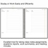Yaridar A4 Cornell Notes Notebook - Spiral Cornell Notebooks for