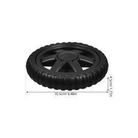"ULTECHNOVO Ruedas de Repuesto 5.12"" 2 Piezas Espuma de Goma Absorbe Impactos y Desplazamiento Silencioso para Carrito Plegable y Utilitario"