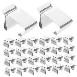 OFFSCH Pack of 50 Christmas Light Hooks Holiday Light Clips for Gutter Cable Clip Gutter Hooks for Lights Christmas Light Gutter Hanger Mini Gutter Hooks Metal