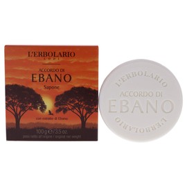 LErbolario L'erbolario bar soap - notes of ebony - citrus, woody scent - smooth and protect skin with ebonywood extract, marula and black cumin oils - 3.5 oz