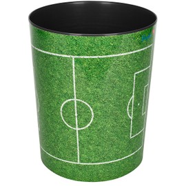 Runner 26665 Motif-paper basket Football field, 13L, round, plastic