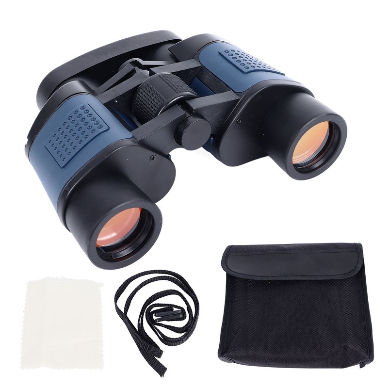 60x60 Binoculars Multilayer Coating High Definition Red Film Binoculars for