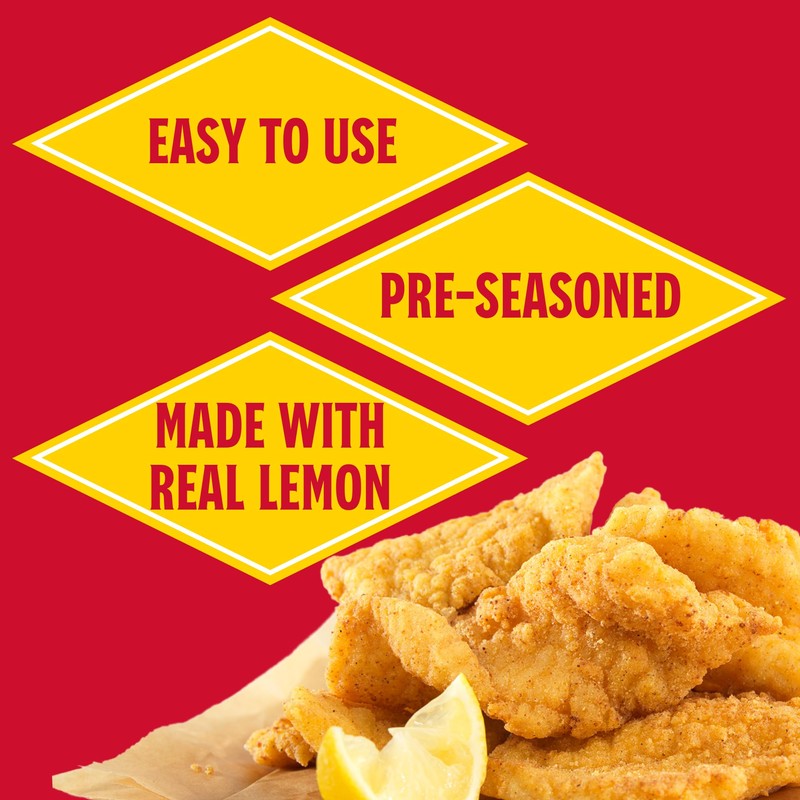 Louisiana Fish Fry New Orleans Style Lemon Mix, 10-Ounce (Pack