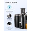 Qcen Juicer Machine, 500W Centrifugal Juicer Extractor with Wide Mouth
