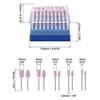 QWORK® 100 Pcs Abrasive Stone Points, Grinding Polishing Head, 3MM