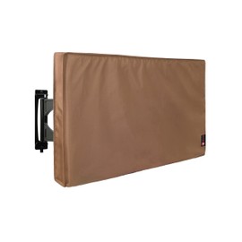 iBirdie Outdoor Waterproof and Weatherproof TV Cover for 40 to 43 inch Outside Flat Screen TV, Brown 600D Thick Fabric TV Screen Protector
