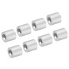 PATIKIL 1/4"/6mm Wire Rope Stop Sleeve,10 Pack Aluminum Crimping Loop