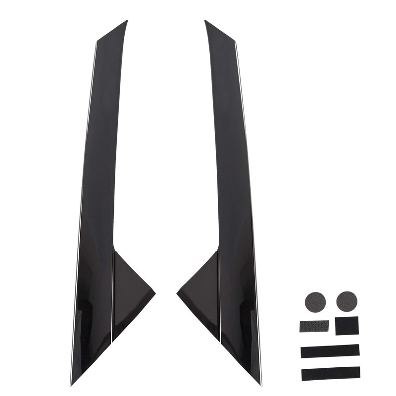 ECOTRIC 2 PCS Front A-Pillar Molding Windshield Outer Trim Compatible