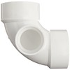 Spears PVC DWV Pipe Fitting, 1/4 Bend, Elbow with Side