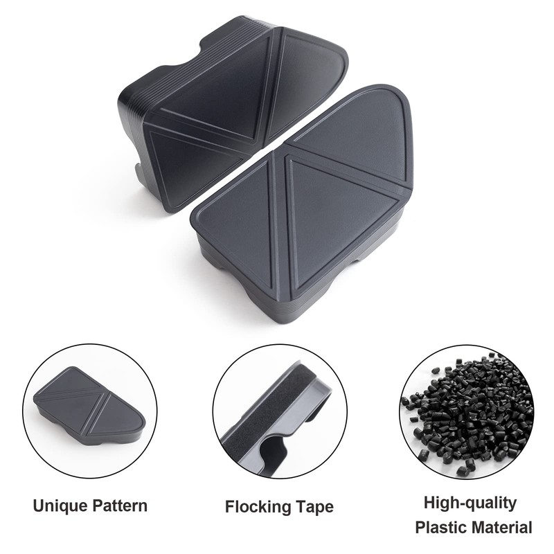 JKCOVER Bed Rail Stake Pocket Covers Compatible with Chevy Silverado/GMC