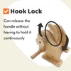 kizihaus Wooden Hand Winch Toy – Bucket Pulley System for