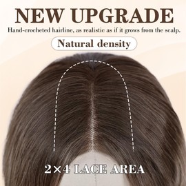 NAYOO Long Ombre Blonde Wavy Wig for Women 26 Inch Middle Part Lace Hairline Curly Wavy Wig Natural Looking Synthetic Heat Resistant Fiber for Daily Party Use