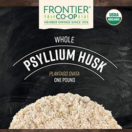 Frontier Co-op Organic Psyllium Husk 1lb – Whole Organic & Kosher Psyllium Husk Fiber for Baking, Nutritional Supplement for Digestion, Bulk Psyllium Husk Powder