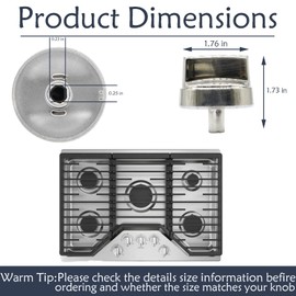 5PCS WB03X29354 Stove Knobs Replacements Compatible with GE Stove Knobs,Fits Models PGP9030SL1SS PGP7030SL1SS,Replacement for Part Number WB03X29354 AP6327766 4585908,Replaces PS12296156 EAP12296156