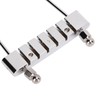 6 String Guitar Metal Tailpiece Adjustable Wooden Bridge Replacement String