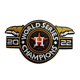 Unbranded Houston Astros 2022 World Series Champions Embroidered 5in Iron / Sew-On Patch