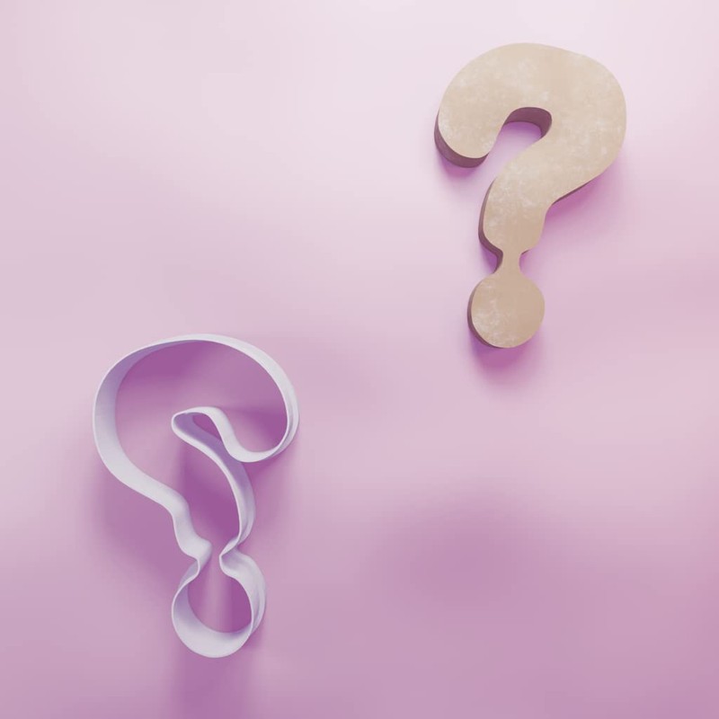 Question Mark Cookie Cutter - 3 Sizes
