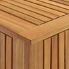vidaXL Patio Storage Acacia Wood Box, Oil Finished, with Water-Resistant