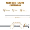 Ausemku Shower Curtain Rod 32 to 80 Inch - Never