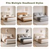 Seivunol Headboard Cover for King Size Bed 150cm Wide, Green