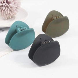 Mecool 3 Pcs Triangle Hair Claw Clips for Women Ponytail Holder Headwear Hair styling Accessories for Straight & Curly Hair | Non Slip Hair Claws | Hair Accessories for Women | Claw Clips Set