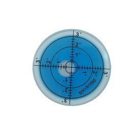 Pure Glass high-Temperature Resistant and high-Precision Universal Level, Bubble Level Tool Ring, 2.4 inches, 60mm (Pure Glass（Noctilucent Blue）)