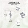 JERWLI Butterfly Cross Necklace 925 Sterling Silver Butterfly Cross Pendant
