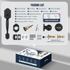 LOQRON Heavy Duty Front Door Handle Set Matte Black Entrance