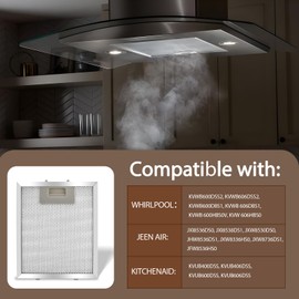 W10915369 Range Hood Filter Compatible with Whirlpool, Jenn Air, Kitchen Aid, Aluminum Mesh Grease Filter