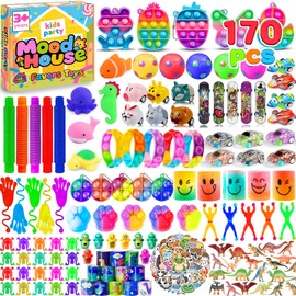 170 PCS Party Favors for Kids 8-12 4-8, Fidget Toys Bulk，Treasure Box Toys for Classroom,Goodie Bags Stuffers，Pinata Stuffers，Fidgets,Carnival Prizes，Birthday Gifts for Kids, Boys and Girls